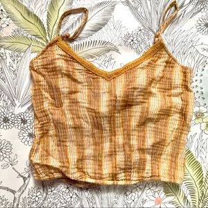 Aerie Cropped Strappy Tank Top